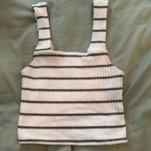 american eagle striped tank, xs